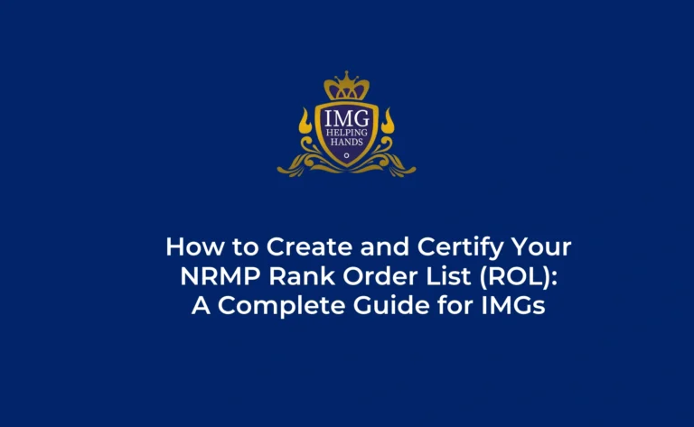 Creating and Certifying the Residency Rank Order List on NRMP