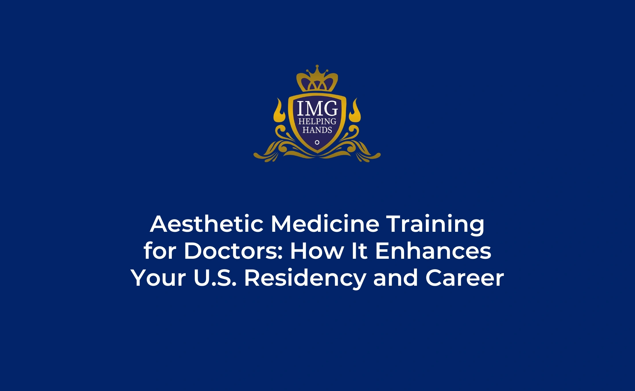 Aesthetic Medicine Training for Doctors in the US
