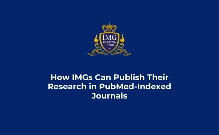 How IMGs Can Publish Their Research in PubMed Indexed Journals