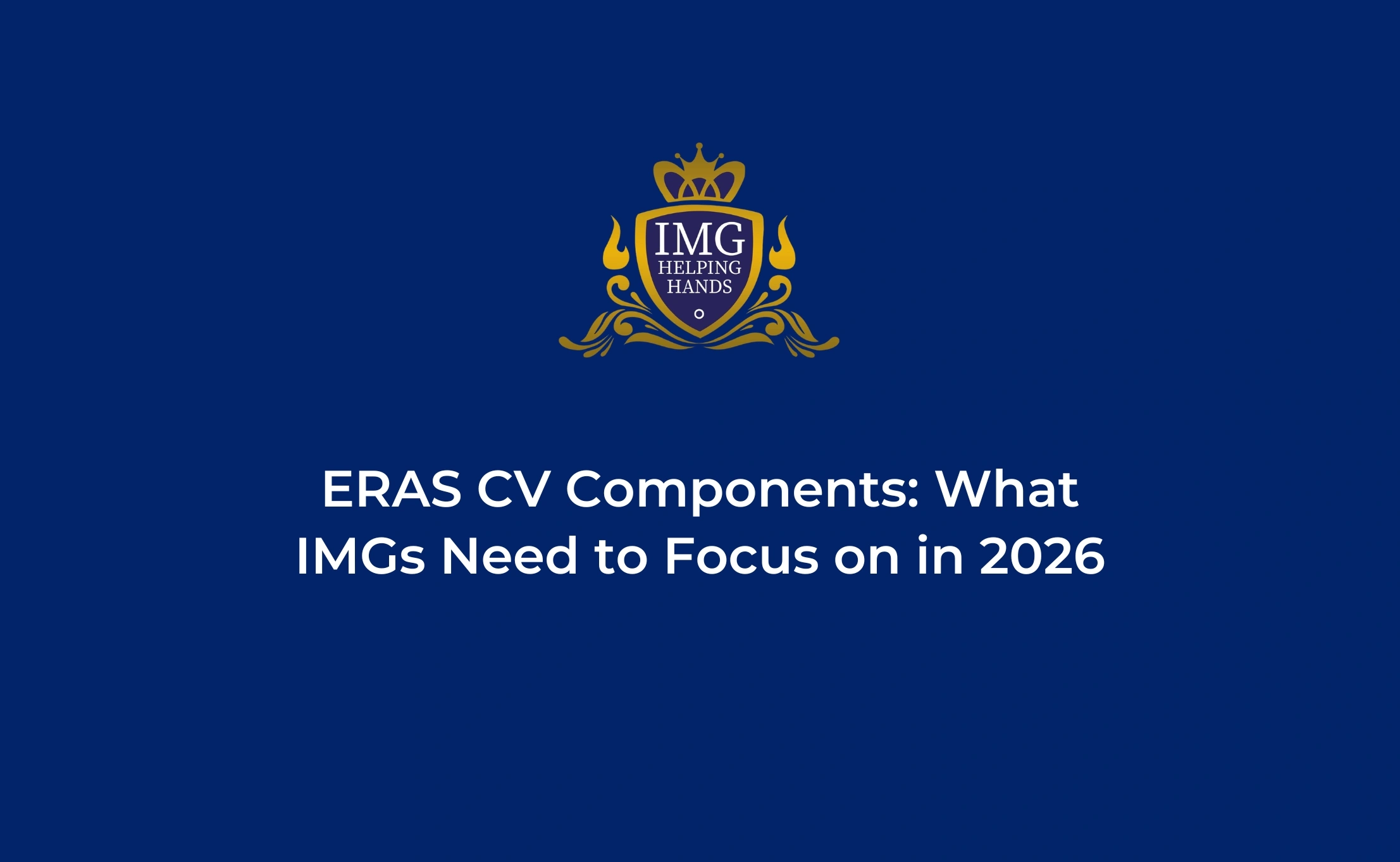 ERAS CV Components for IMGs