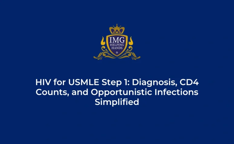 HIV USMLE Step 1 diagnosis CD4 opportunistic infections
