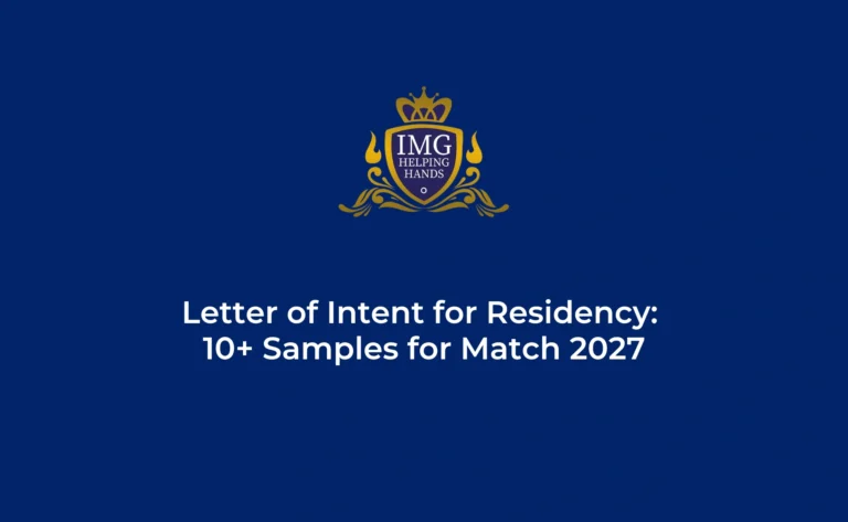 Letter of Intent Residency Example