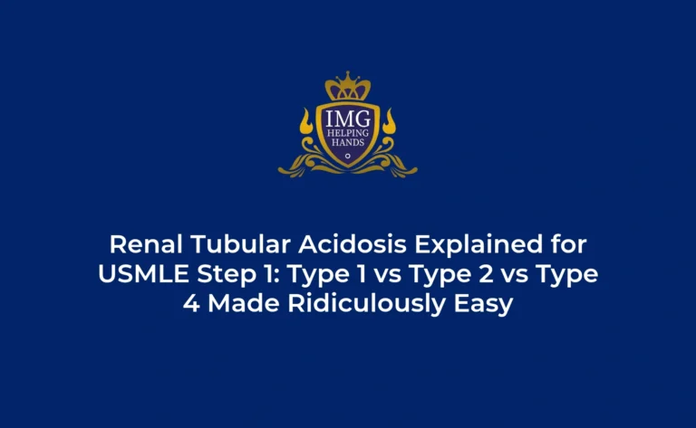 Renal Tubular Acidosis Types 1 vs 2 vs 4 for USMLE Step 1