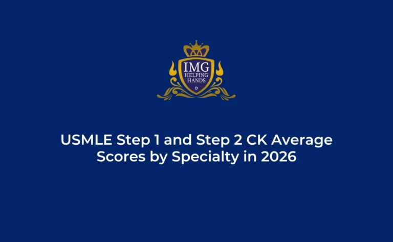 USMLE Step 1 and Step 2 CK Average Scores by Specialty