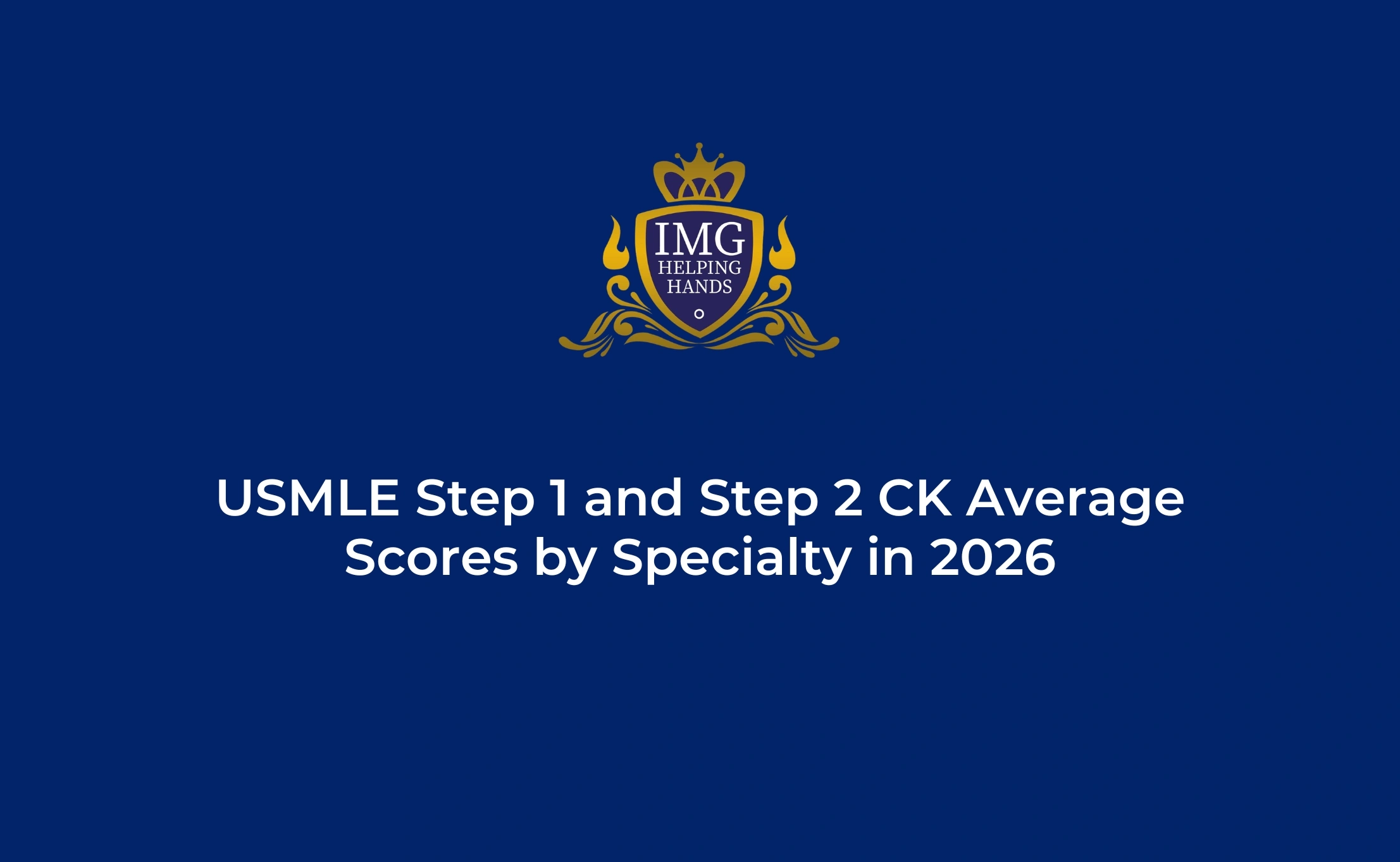 USMLE Step 1 and Step 2 CK Average Scores by Specialty