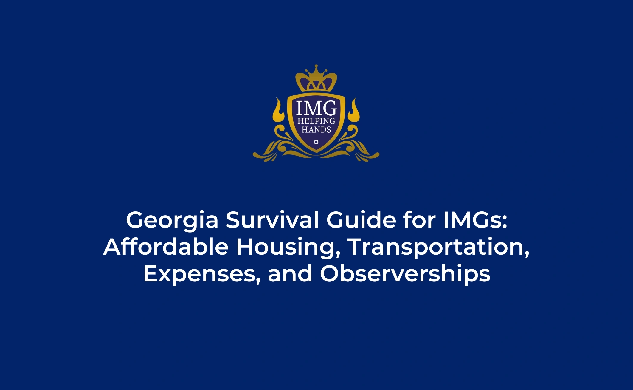 Georgia Survival Guide for IMGs