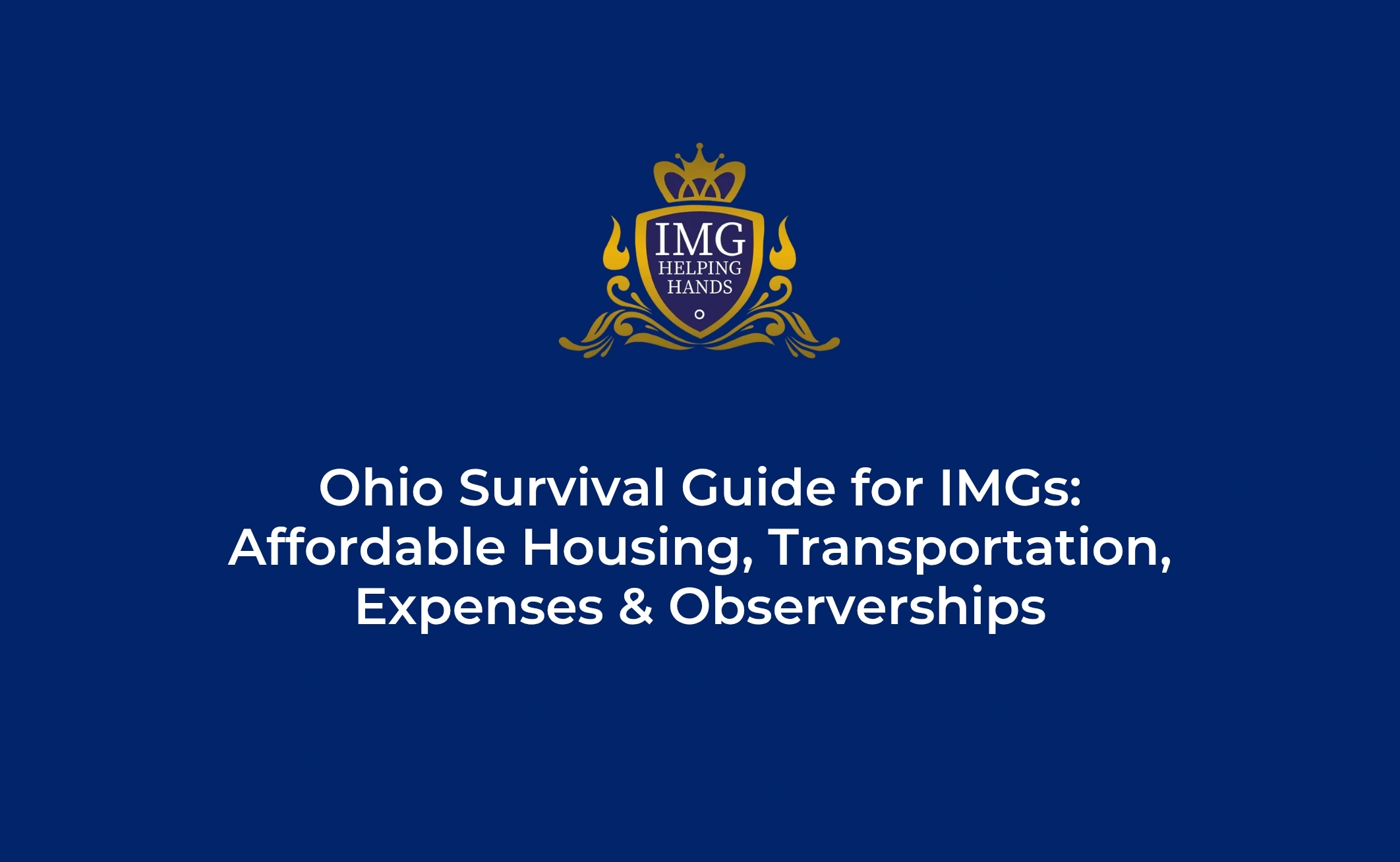 Ohio Survival Guide for IMGs
