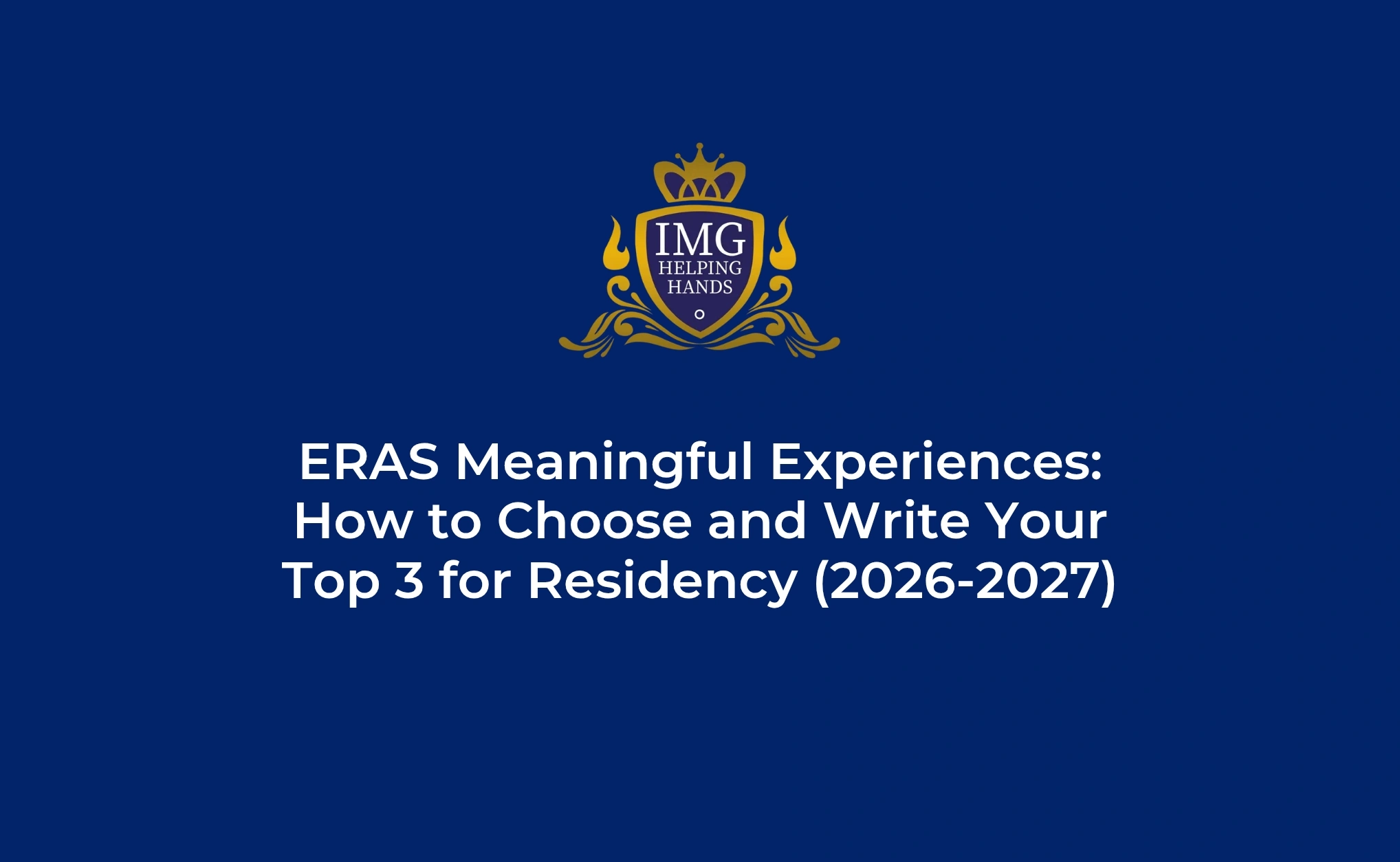 ERAS Meaningful Experiences