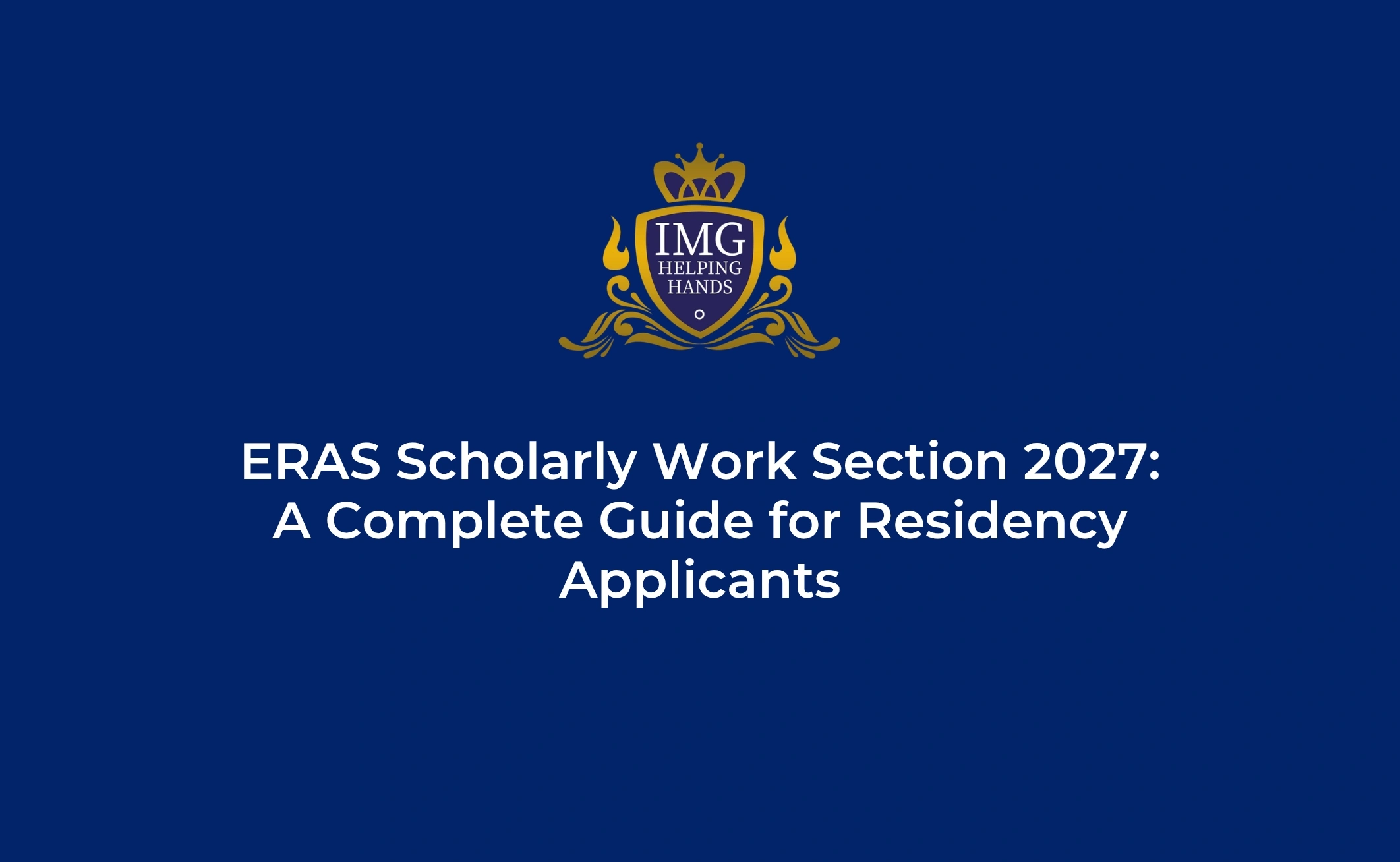 ERAS Scholarly Work Section 2027