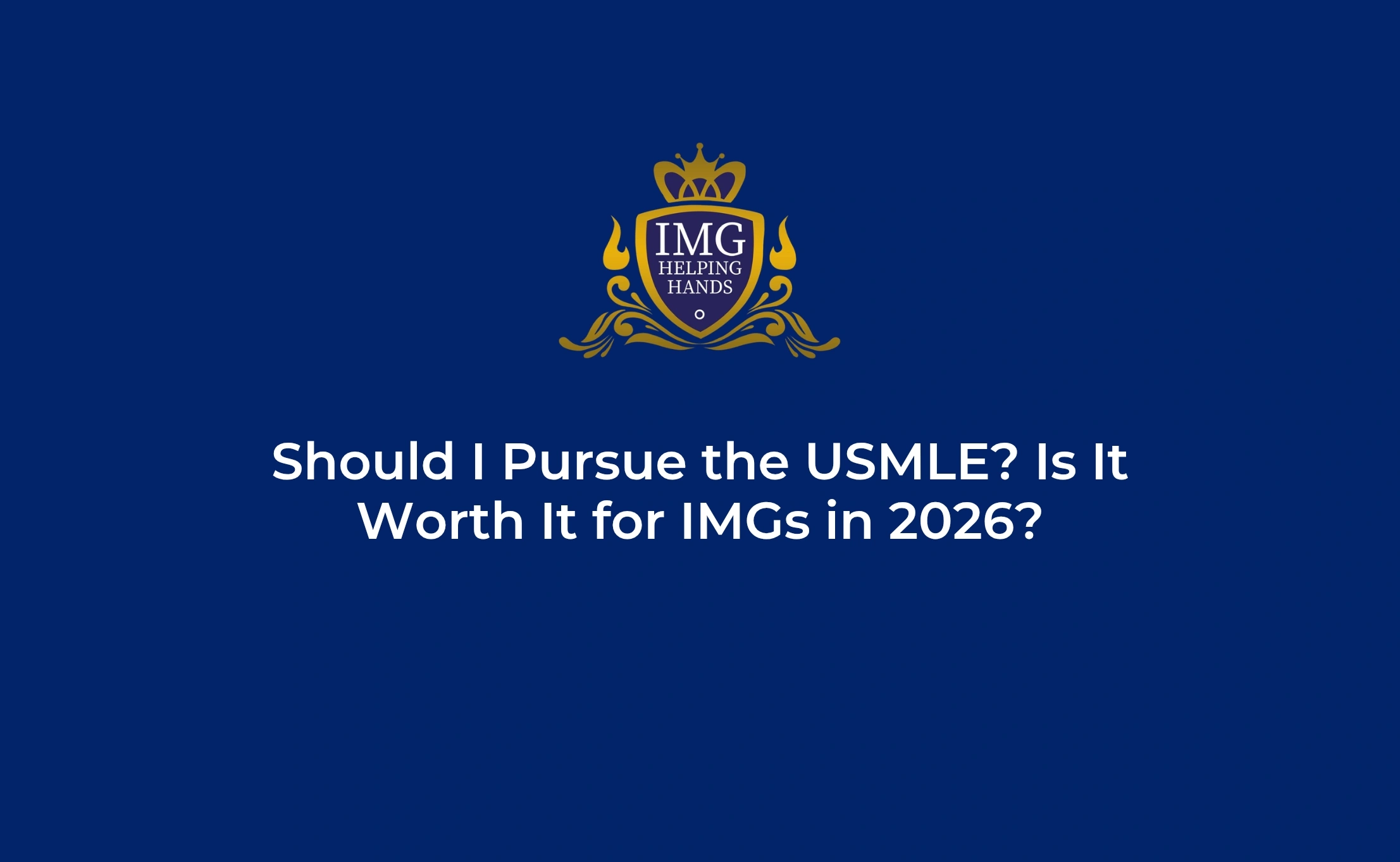 Should I Pursue USMLE
