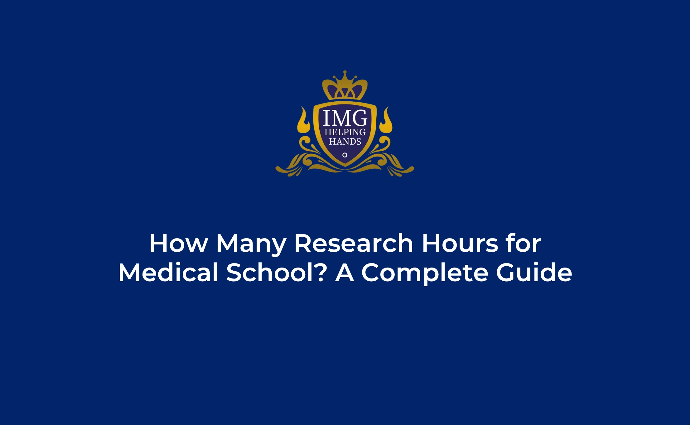 How Many Research Hours for Medical School