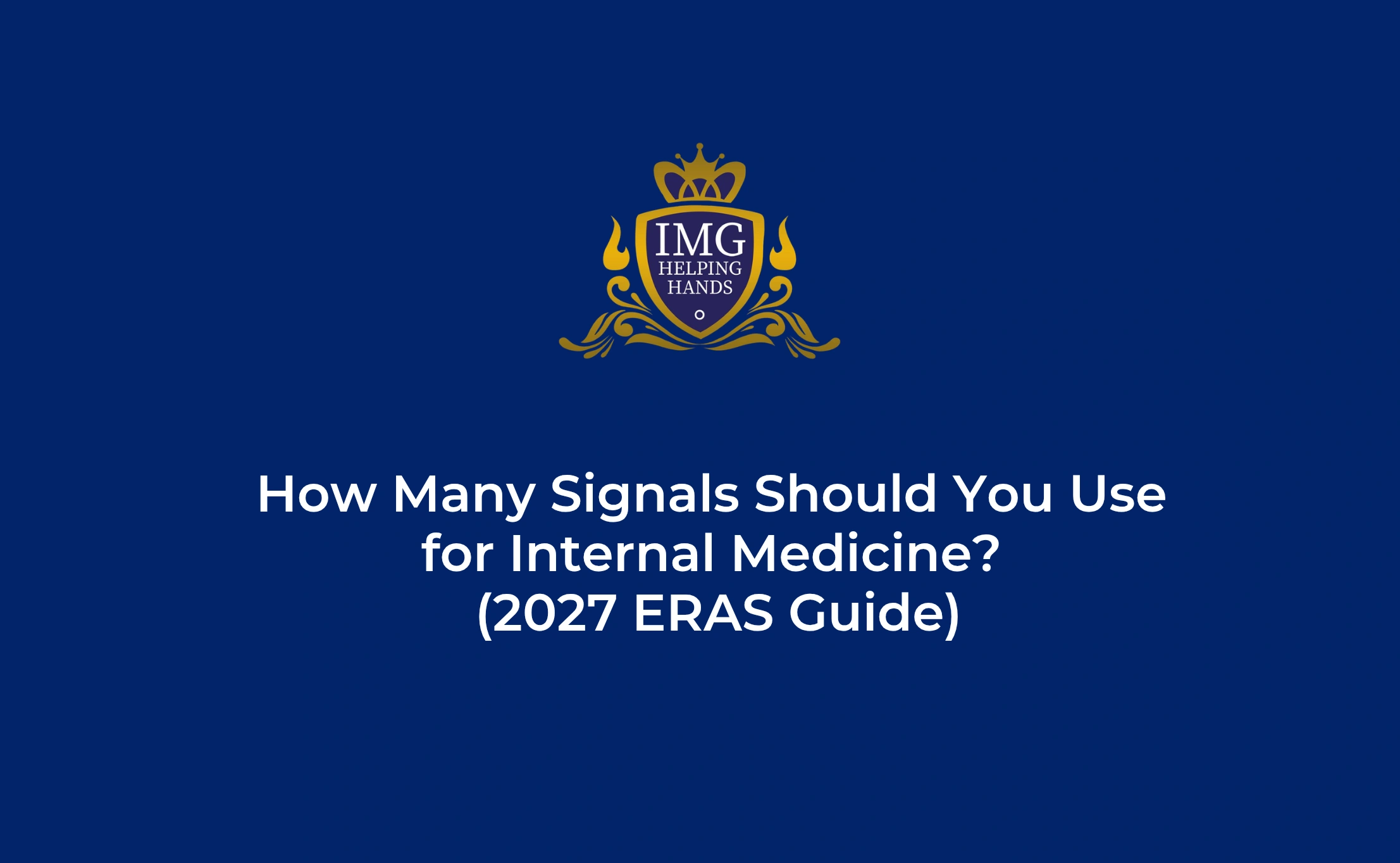 How Many Signals Should You Use for Internal Medicine