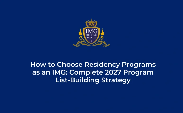 How to Choose Residency Programs as an IMG