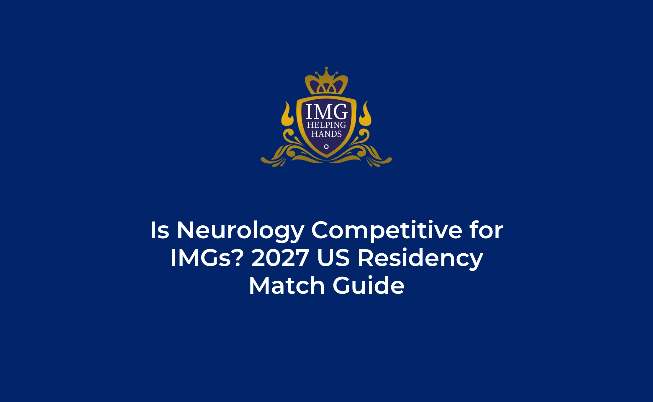 Is Neurology Competitive for IMGs